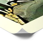 象威厳のあるの夕日 ポスター (角)