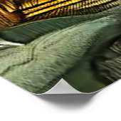 象威厳のあるの夕日 ポスター (角)