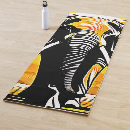 象威厳のあるの夕日 ヨガマット