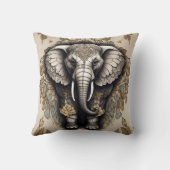 象威厳のある曼荼羅 クッション (裏面)