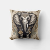 象威厳のある曼荼羅 クッション (正面)