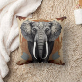 象威厳のある曼荼羅 クッション (ブランケット)