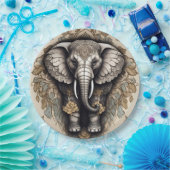 象威厳のある曼荼羅 ペーパープレート (パーティー)