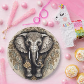 象威厳のある曼荼羅 ペーパープレート (パーティー)