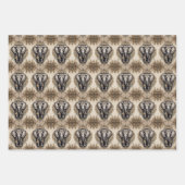 象威厳のある曼荼羅 ラッピングペーパーシート (正面2)