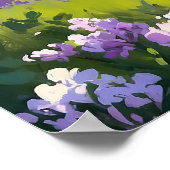 象威厳のある歩くイン薄紫フィー絵画ルド ポスター (角)