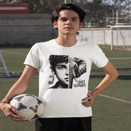 象威厳のある象ボーイ調和ポートレート Tシャツ