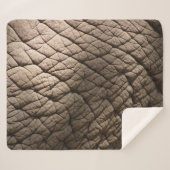 象実在の肌の質感、しわを寄せる。 シェルパブランケット (正面(横))