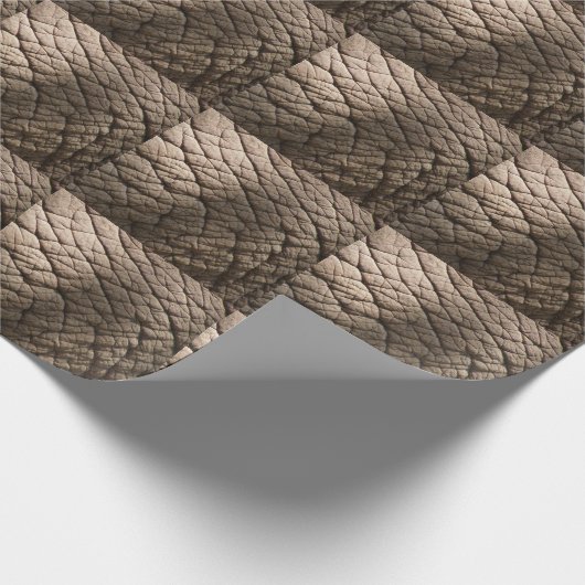 象実在の肌の質感、しわを寄せる。 ラッピングペーパー (角)