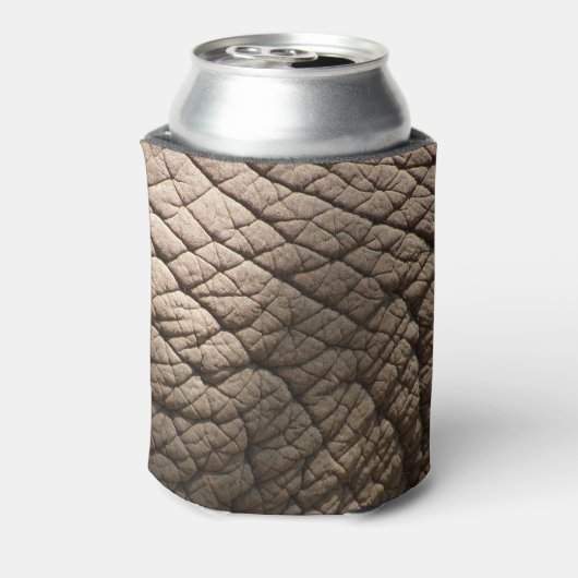 象実在の肌の質感、しわを寄せる。 缶クーラー (缶裏面)