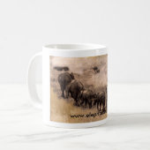 象家族の芸術の写真 コーヒーマグカップ (正面左)