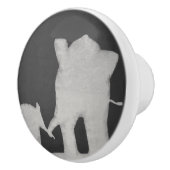 象家族の黒板 セラミックノブ (右)