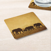 象家族 スクエアペーパーコースター (アングル)