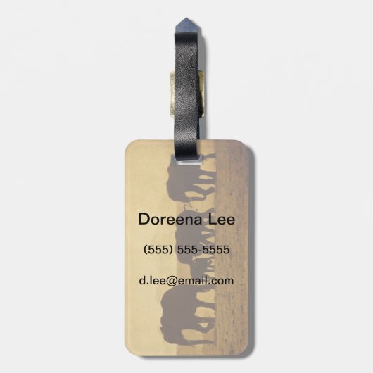 象家族 ラゲッジタグ (裏面縦)