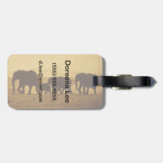 象家族 ラゲッジタグ (裏面横)