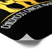 象小児癌認識度リボン戦士 ポスター (角)