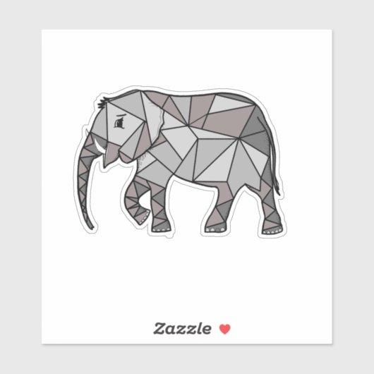 象幾何学的シンプル線(白と黒) シール (シート)