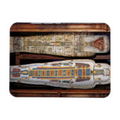 象形文字で覆われたエジプトの石棺(p) マグネット (横)