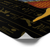 象形文字のマアット女神ポスター ポスター (角)