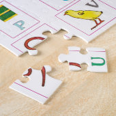 象形文字アルファベットのジグソーパズル ジグソーパズル (側面)