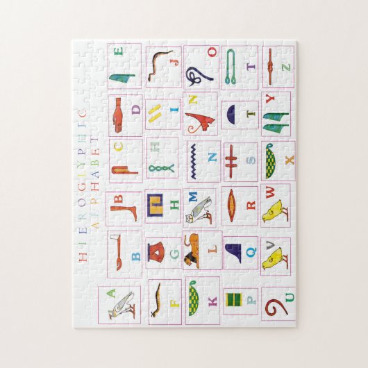 象形文字アルファベットのジグソーパズル ジグソーパズル (縦)