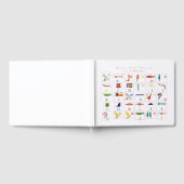 象形文字アルファベット ゲストブック (全面)