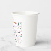 象形文字アルファベット 紙コップ (左)