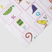 象形文字アルファベット 薄葉紙 (詳細)