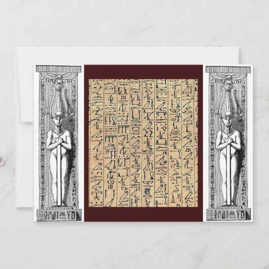 象形文字招待状 招待状 (正面)