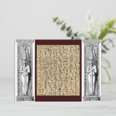 象形文字招待状 招待状 (スタンド正面)