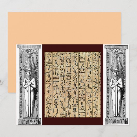 象形文字招待状 招待状 (正面/裏面)