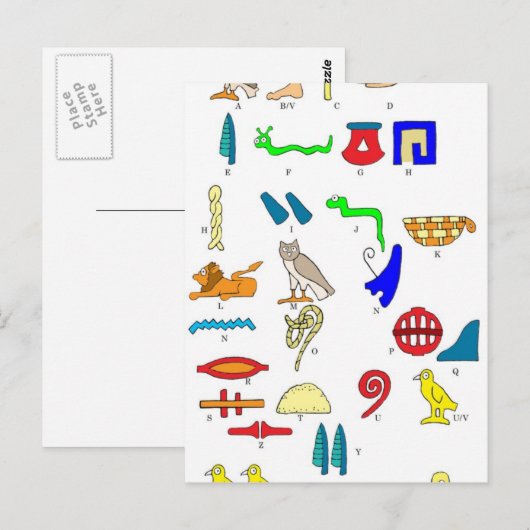 象形文字 ポストカード (正面/裏面)