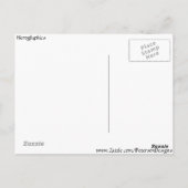 象形文字 ポストカード (裏面)