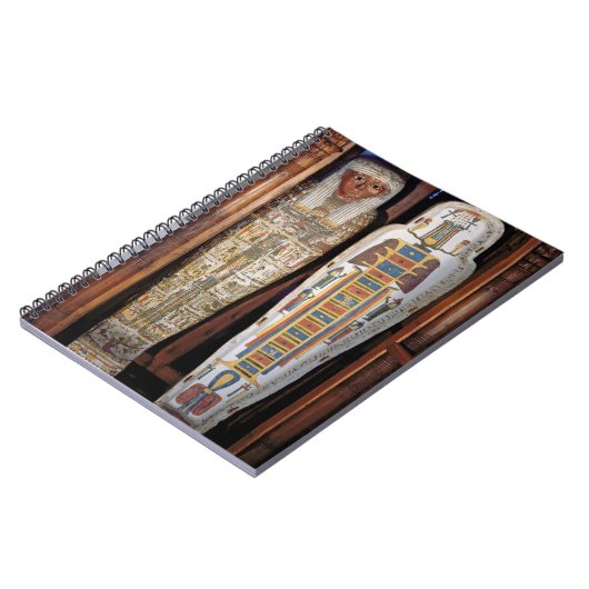 象形文字(pで覆われるエジプトの石棺 ノートブック (左側)