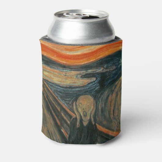 象徴主義の画家エドバード・ムンクの悲鳴 缶クーラー (缶裏面)