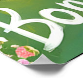 象徴的なエッフェルタワーのあるパリの公園 ポスター (角)