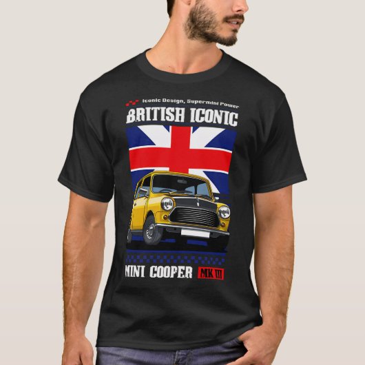 象徴的なクーパー・ブリティッシュ Tシャツ (正面)