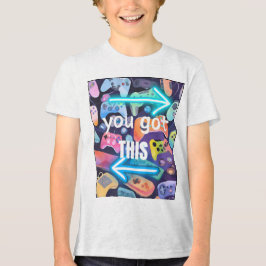 象徴的なゲームコントローラー トライブレンドＴシャツ