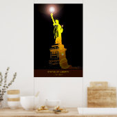 象徴的なシンボル：自由の女神ポスター ポスター (キッチン)