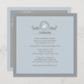 象徴的なハトの宗教招待状 招待状 (正面/裏面)