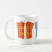 象徴的なファッションシャツ コーヒーマグカップ (左)