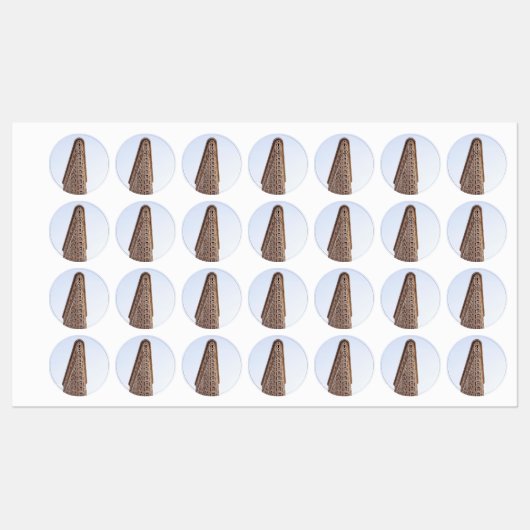 象徴的なフラチロン建物 ラベル (シート)