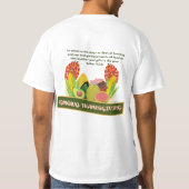 象徴的なホモ感謝祭シンボルホワイトTシャツ Tシャツ (裏面)