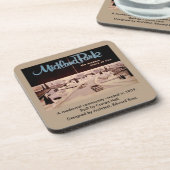 象徴的なミッドセンチュリーレトロ モダン コースター (左側)