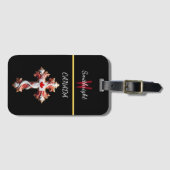 象徴的なメープルエレガンス ラゲッジタグ (正面横)