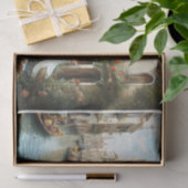 象徴的なヴェネツィア運河を持つノーブル・ヴェネツィアの女性 – 薄葉紙 (ギフト)