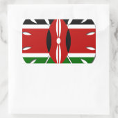 象徴的な地域ケニア共和国国旗のアインスパイアートラクト 長方形シール (バッグ)