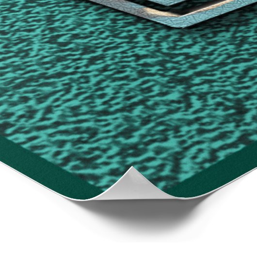 象徴的な形のアールデコ ポスター (角)