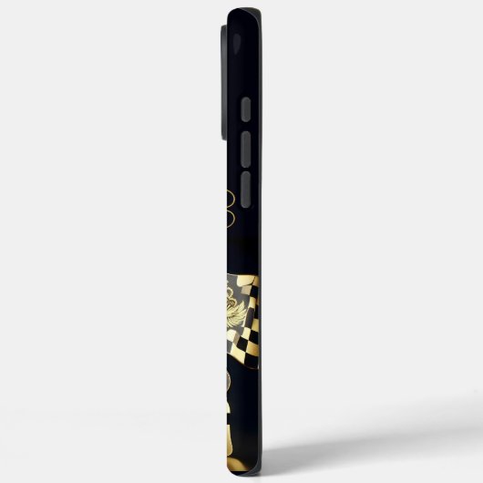 象徴的な旗でエキサイティングなバイクレース！ Case-Mate iPhoneケース (裏面 / 左)