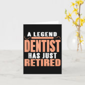 象徴的な歯科医は引用文タンク退職したのトップを持っている カード (黄色い花)